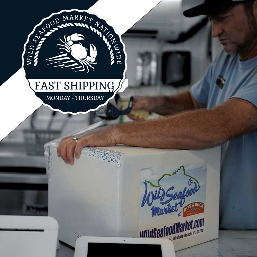Fast nationwide shipping on all Wild Seafood Market orders