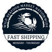 Fast moving crab icon representing fast, nationwide shipping