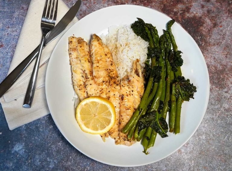 Grouper with lemon and butter sauce recipe